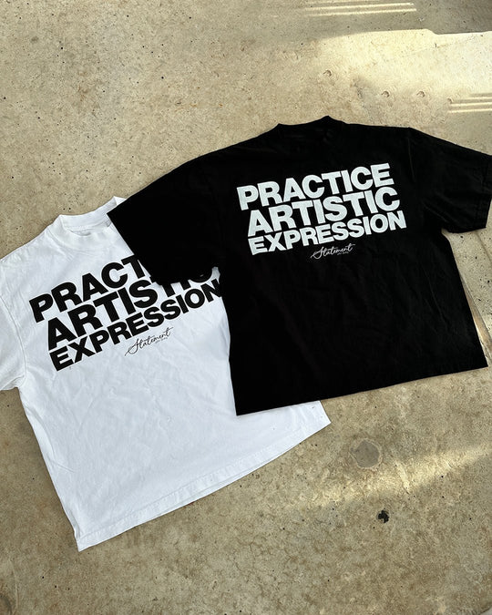artistic expression tee white - Statement
