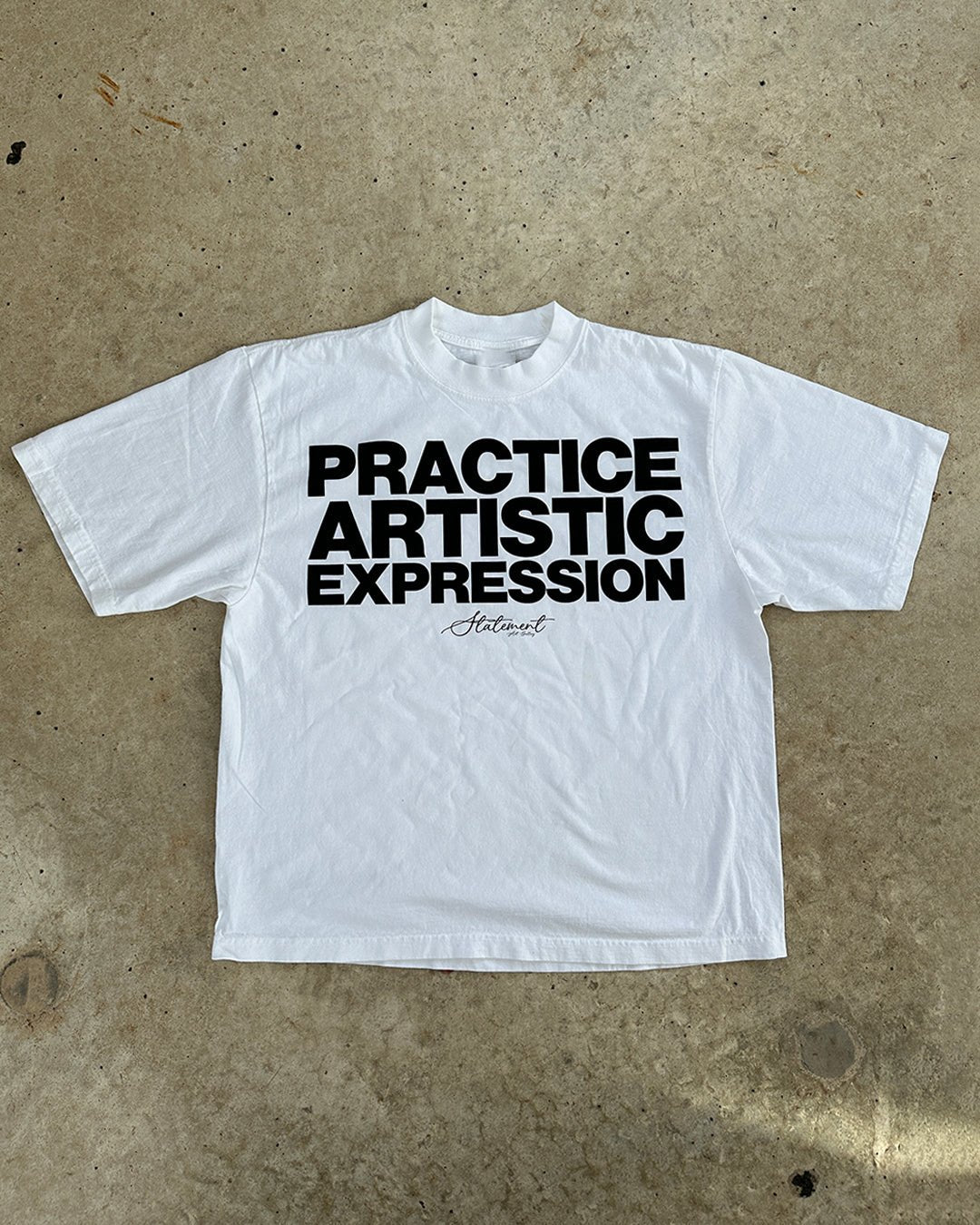 artistic expression tee white - Statement