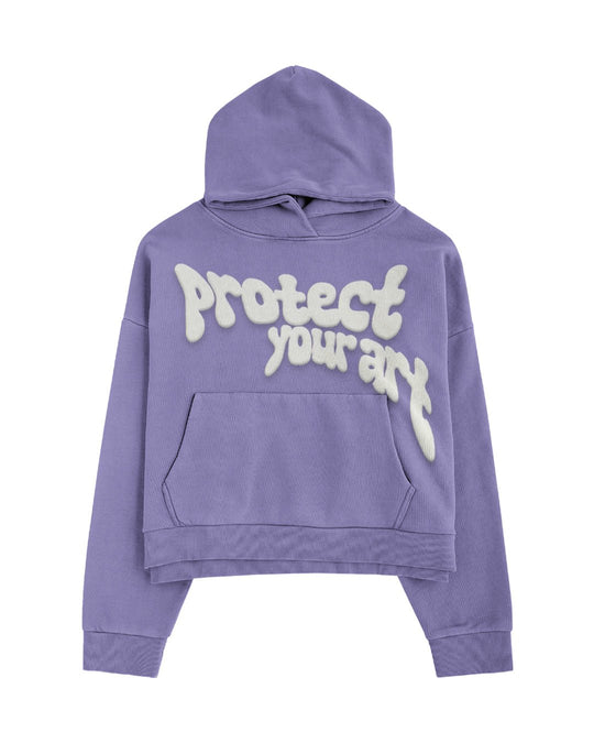 protect your art hoodie (purple) - Statement