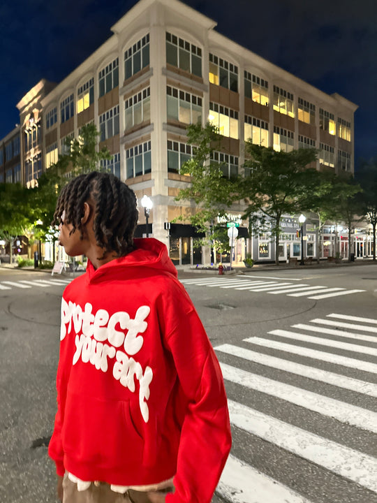 protect your art hoodie (red) - Statement