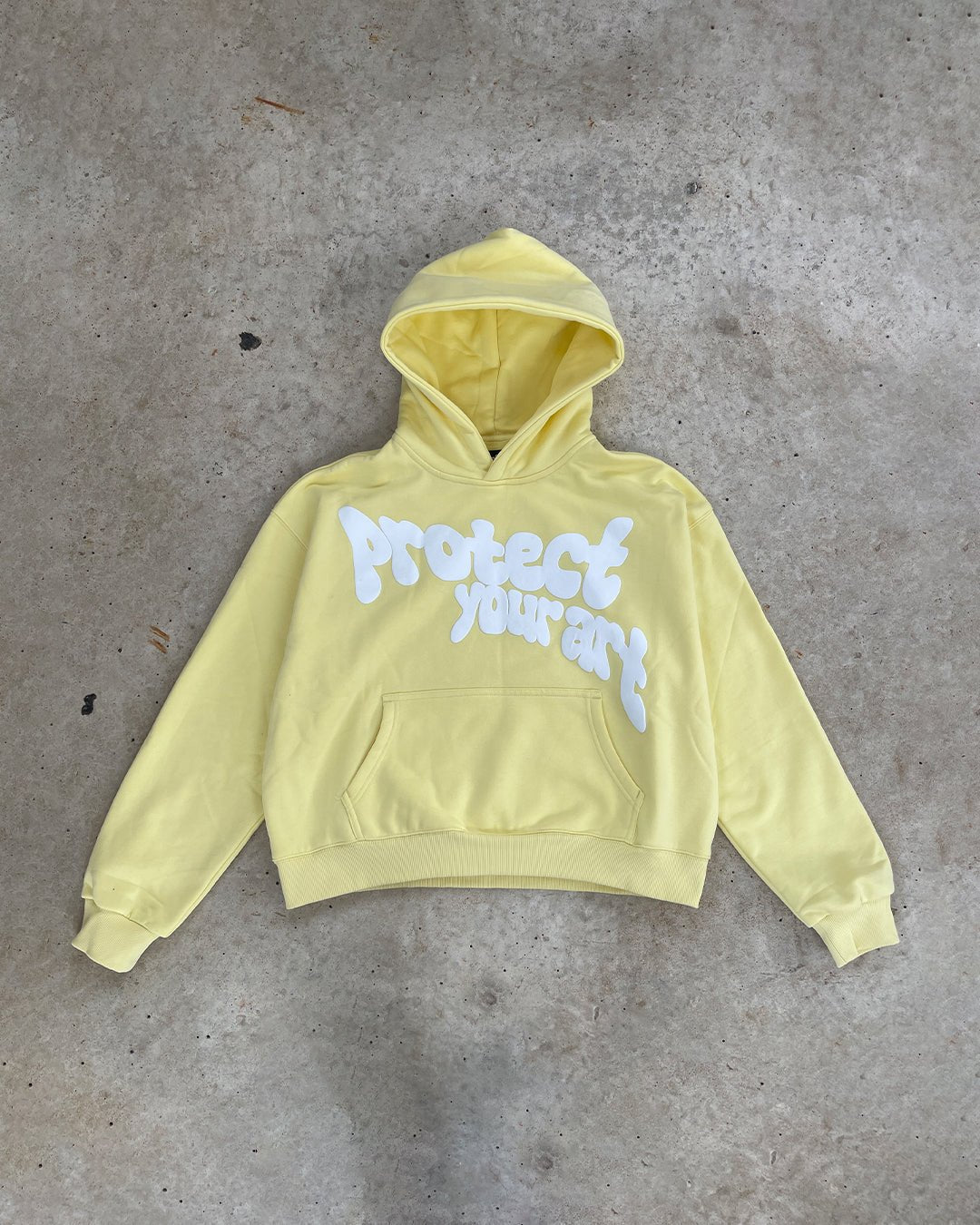 protect your art hoodie yellow - Statement