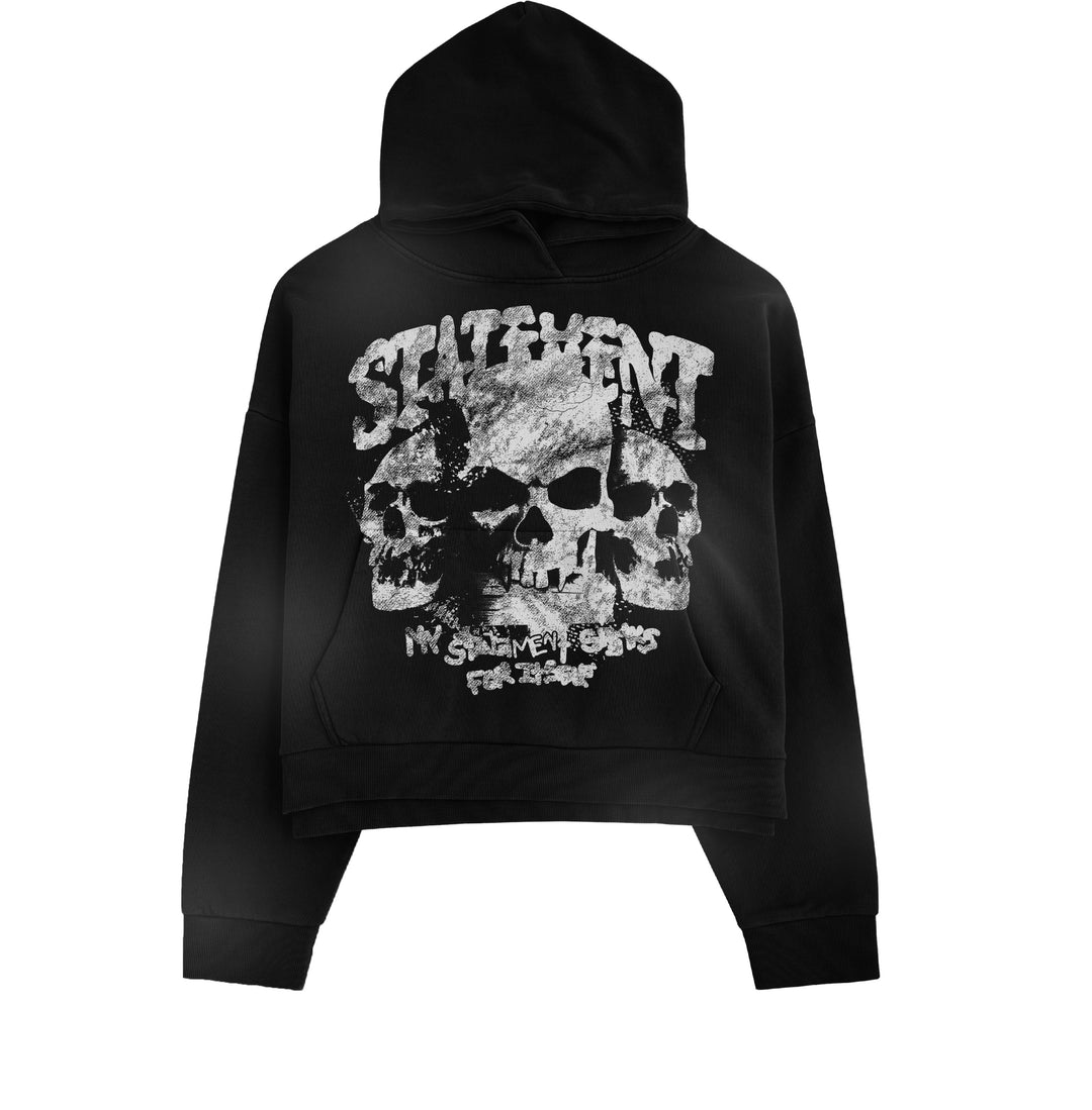 skull hoodie (black) - Statement